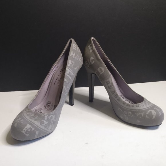 Ed Hardy Heels Women's Size 7 - Picture 1 of 8